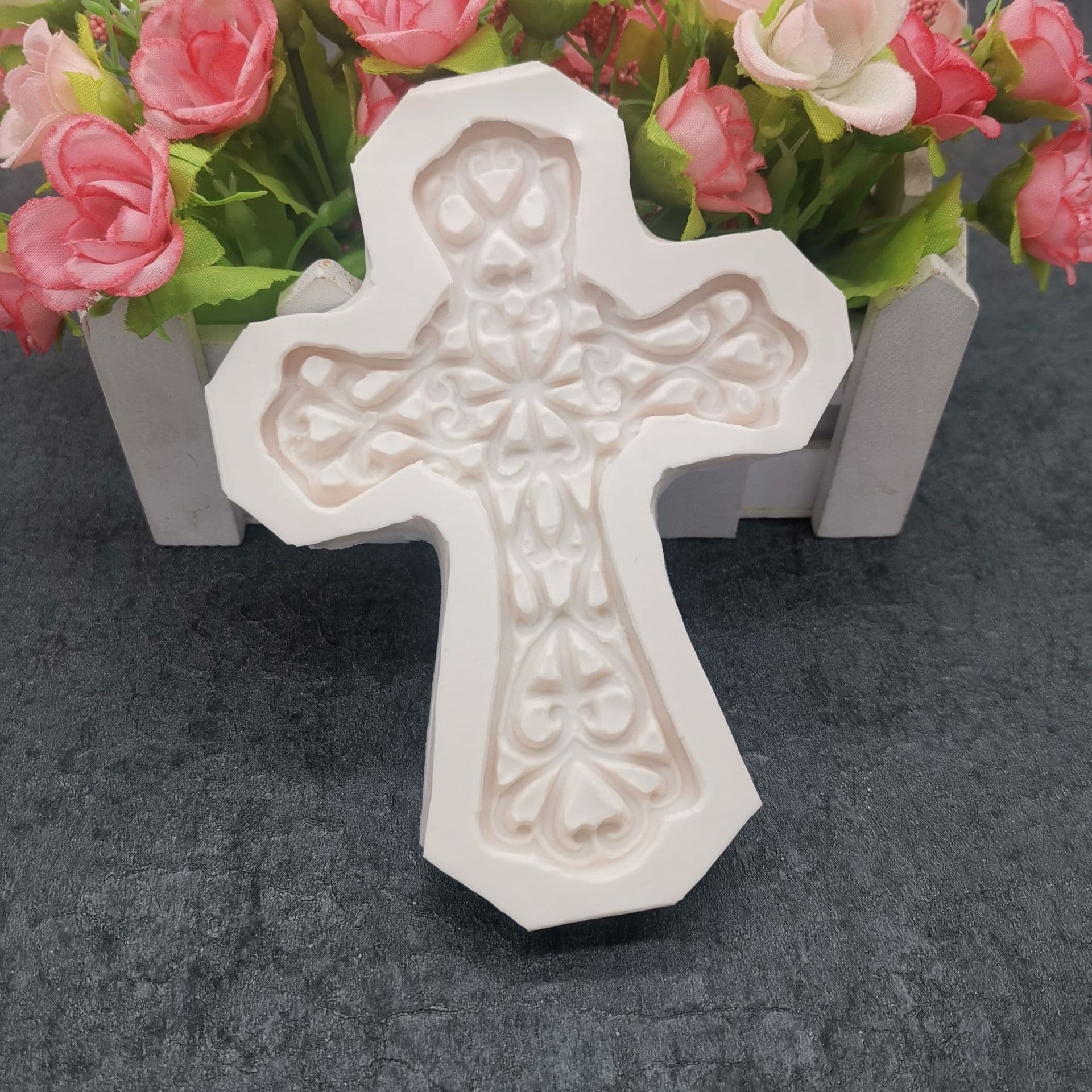 New Baking Tool Cross Chocolate Mold Fondant Chocolate Cake Silicone Mold