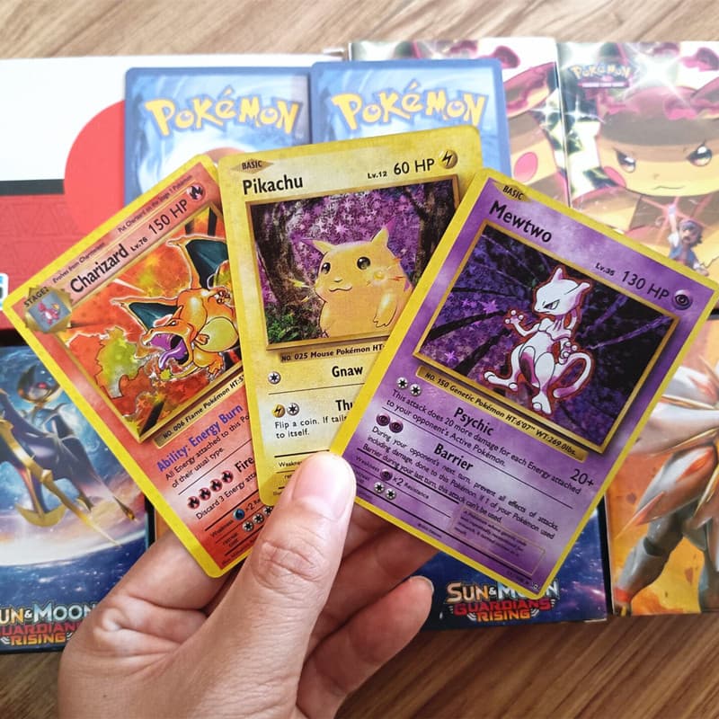 DIY Pokémon First Generation Flash Card 1996 Charizard Pikachu Baby Card EX Trainer