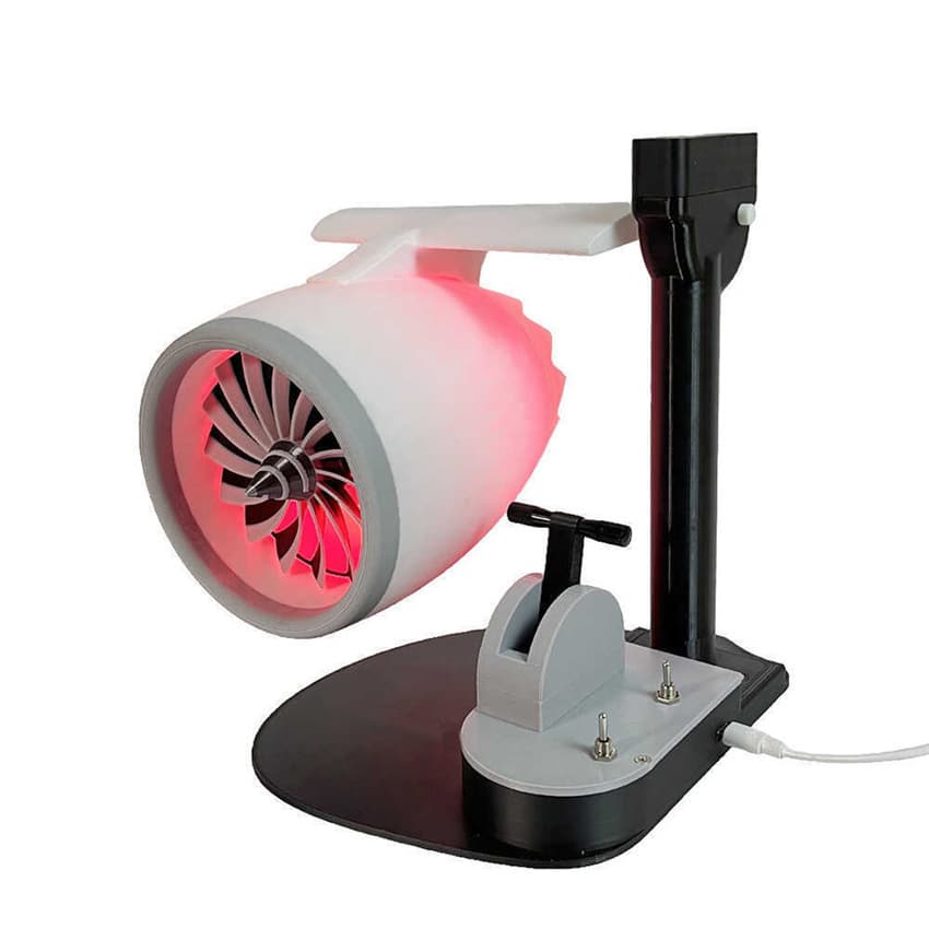 New Desktop Turbofan Aircraft Engine Creative Fan with Humidifying Mist and Lights, Desktop Turbo Fan Tech