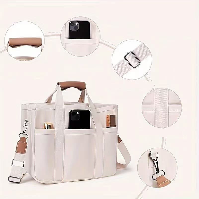 Cross-border Women's Handbag Fashion Multi-pocket Tote Bag Versatile Commuter Shoulder Crossbody Bag Women's Bag Wholesale