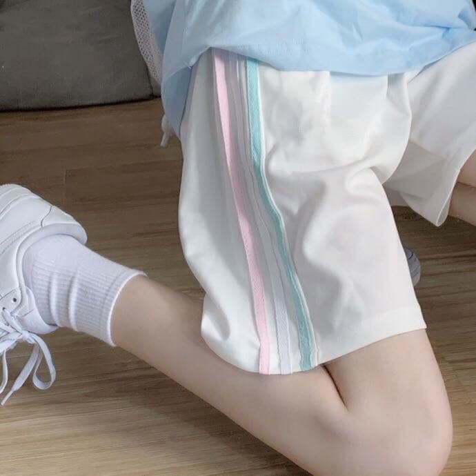 6535 cotton super hot sports shorts for women 2022 summer Korean version students loose slimming versatile wide-leg five-point pants