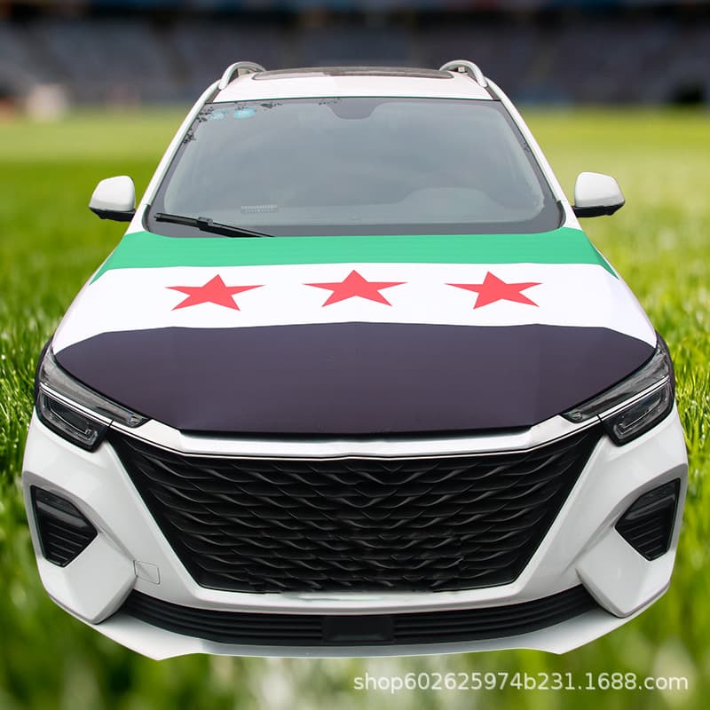 2026 USA-Mexico-Canada World Cup Product Syria Flag Car Flag Mirror Cover Hood Cover