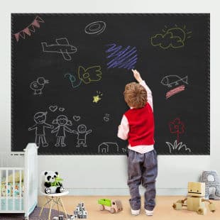 Cross-Border Children Chalkboard Wall Sticker Removable Wallpaper Handwriting Message Board Self-Adhesive Teaching Blackboard Sticker Drop Shipping