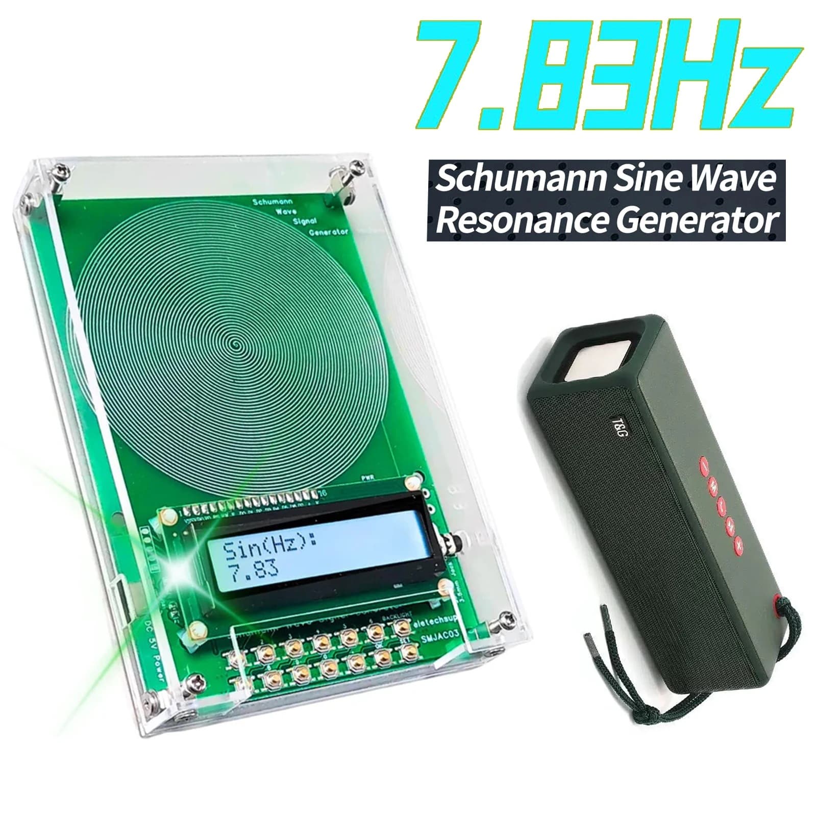 7.83Hz Schumann Wave Generator Natural Biological Healing Ultra-Low Frequency Pulse Generator 3.5MM Audio Resonance