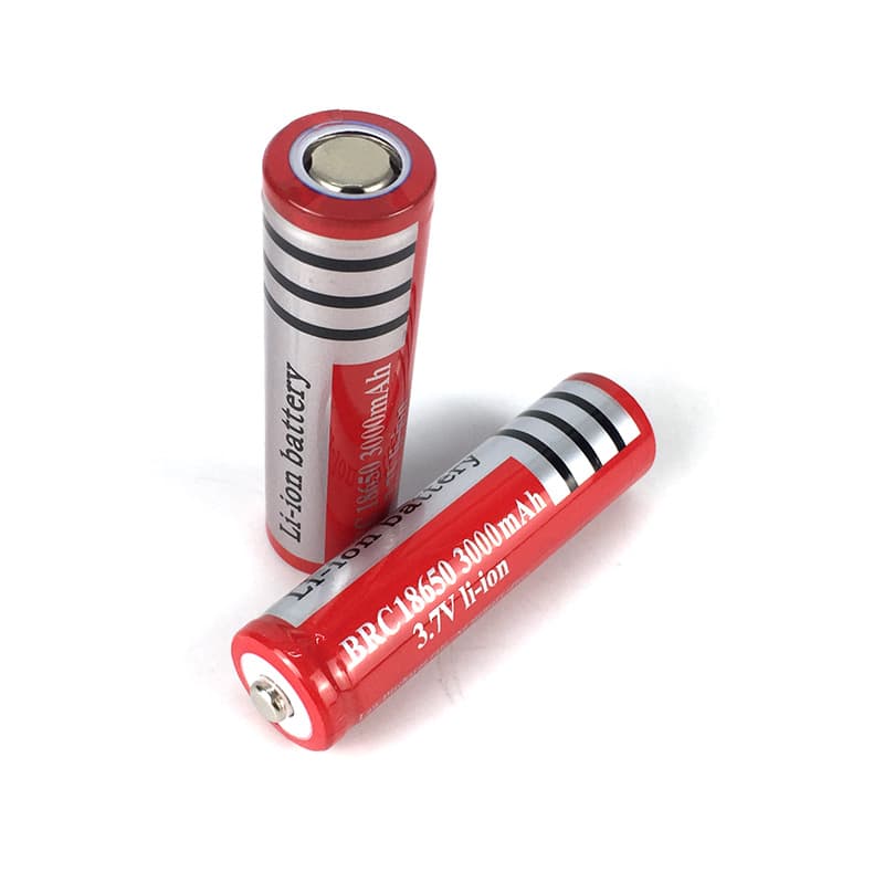 LI Red 3000mAh 18650 Lithium Battery for Toys, Small Fans, Power Flashlights, Power Tools Battery Pack