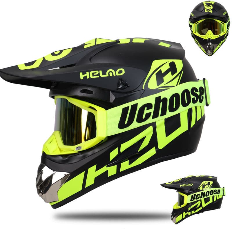 Motorcycle Off-Road Helmet Dirt Bike Adventure Rally Helmet with Visor Cross-border Hot Selling Riding Sports with Goggles