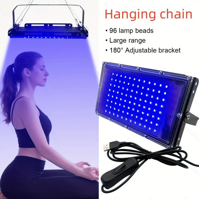 Hot-selling LED full blue light tanning lamp, household 5V low-voltage sunbathing tanning lamp, indoor bronze skin tanning light