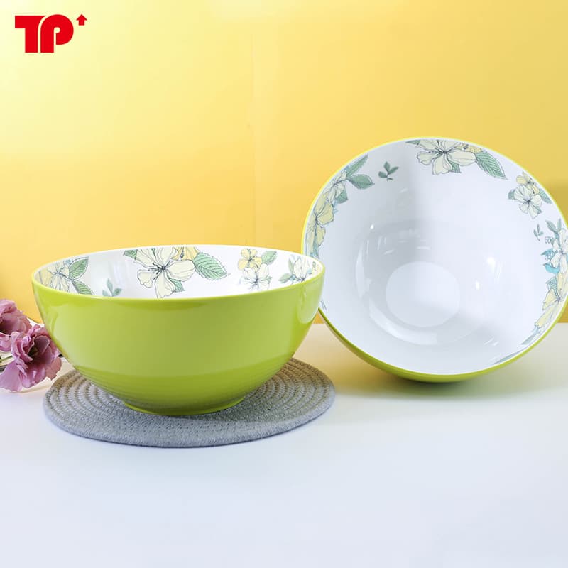 Amazon Supply Export A5 Melamine Tableware Large Deep Bowl Dough Mixing Bowl Household Vegetable Washing Basin Fruit Bowl