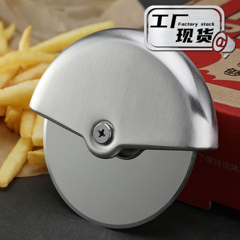 304 Stainless Steel Round Roller Cutter, Pizza Slicer, Pizza Cutter (In Stock)
