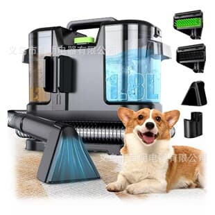 Fabric Cleaning Machine Corded High Suction Curtain Carpet Sofa Cleaner Spray Wash Brush Suction All-in-One Machine for Cross-Border