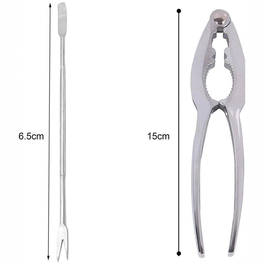 Manufacturer Stock Amazon Seafood Tool Set Shrimp and Crab Eating Tools Stainless Steel Crab Picks and Walnut Crackers