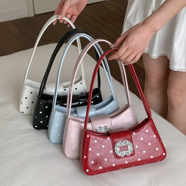 New Premium Niche Design Luxury Rhinestone Underarm Bag Women's Shoulder Bag Fashion Versatile Commuter Bag