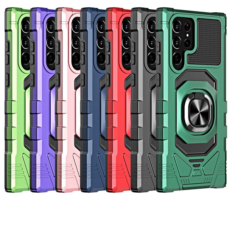 Compatible with Samsung S24 Ultra Phone Case S23 FE A55/A23 Military Grade Full Coverage Magnetic Bracket Phone Case