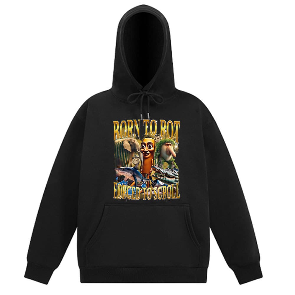 Italian Brainrot Funny Hoodie Tralalero Tralala Tung Tung