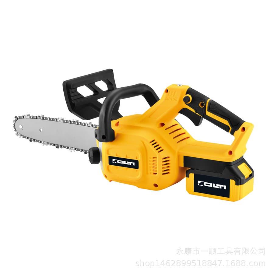 10/10 inch brushless electric chain saw rechargeable small lithium electric chain saw household handheld cordless pruning saw with handle