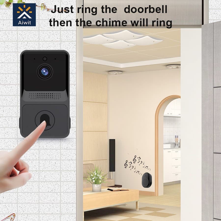 Cross-Border Video Doorbell Low Power Mobile Monitoring APP Intercom WiFi Smart Doorbell DingDong Kit