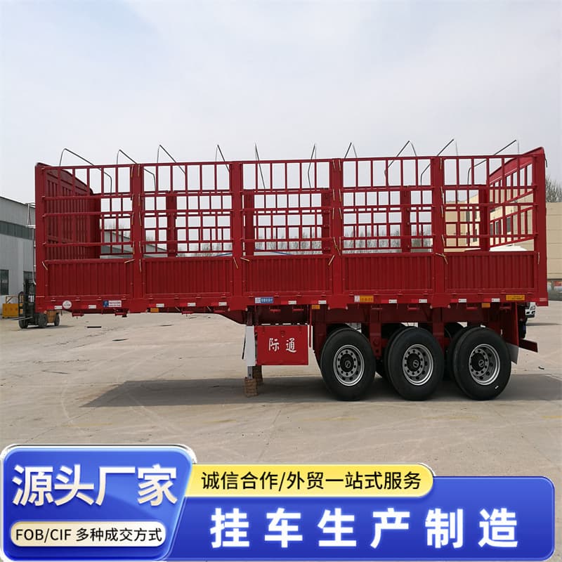 Cargo Grid Transport Semi-Trailer Sideboard Semi-Trailer Source Manufacturer High-Strength Heavy-Duty Logistics Freight