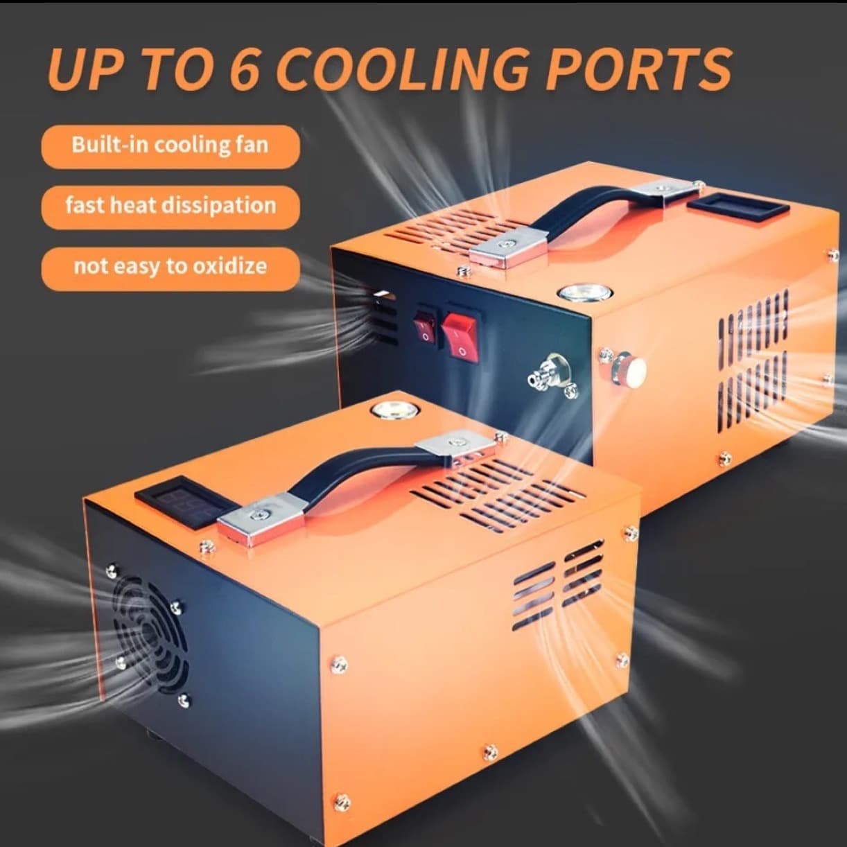 12V Car High-Pressure Air Pump 30MPa Inflator Compressor 4500PSI Air Pump Inflator Diving Fill