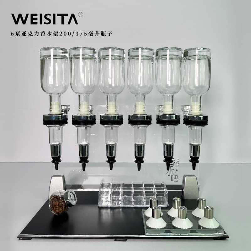 Bulk perfume bar Six-pump dispenser Cross-border perfume display stand Aromatherapy set acrylic display stand