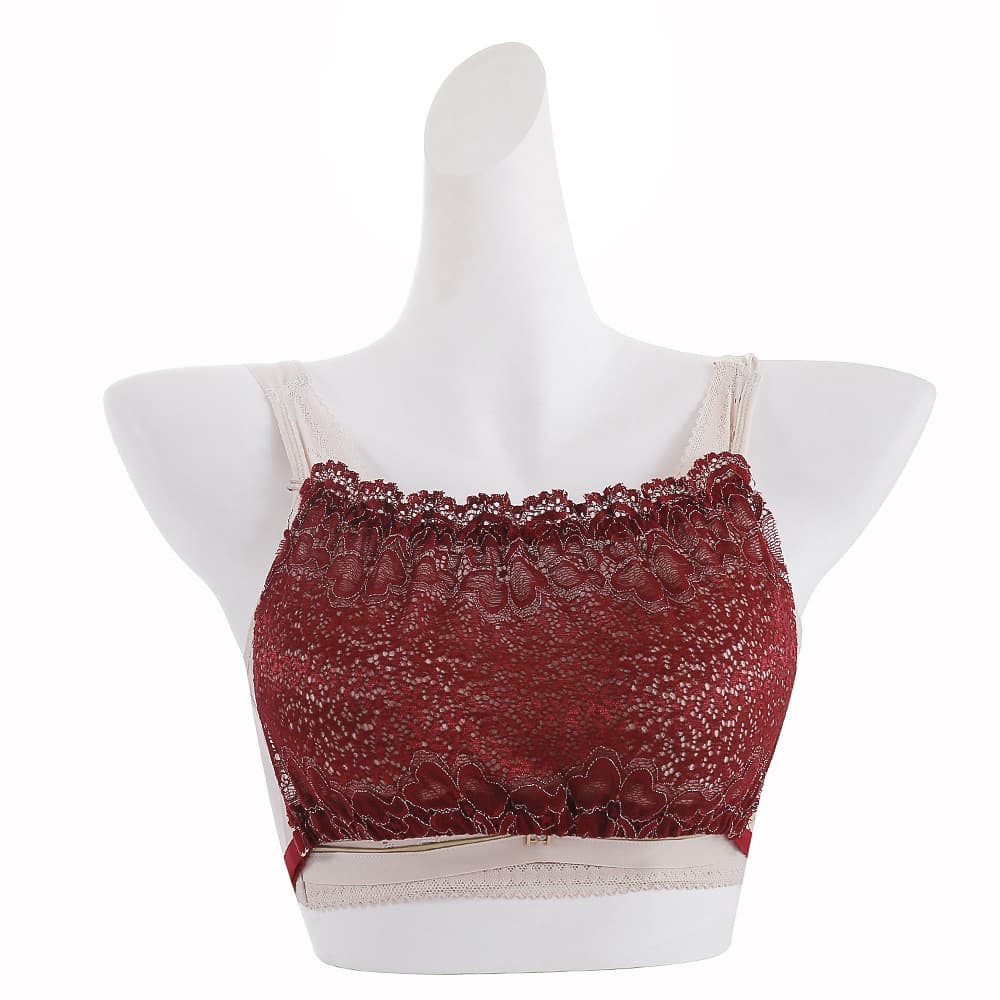 Anti-Flash Fixing Tube Top Sticker Bra Insert Lace Camisole Cover-Up Modesty Panel Bra Lace Trim