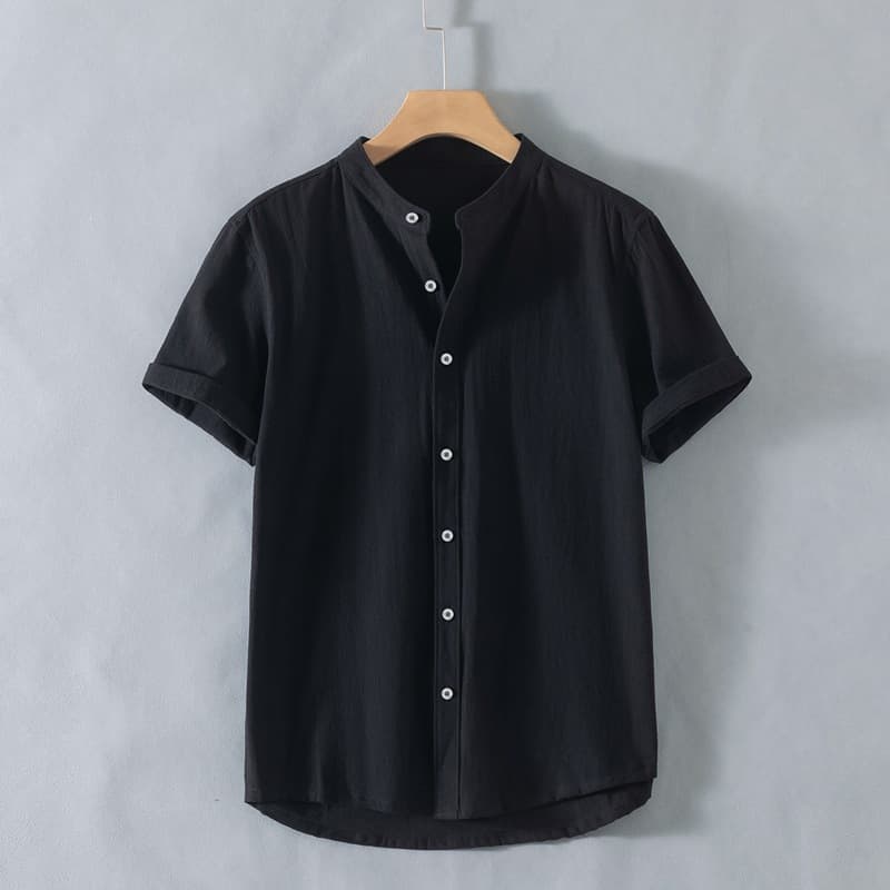 Factory wholesale summer new style Chinese style cotton and linen new Chinese style men's clothing retro trend T-shirt men's linen short sleeves