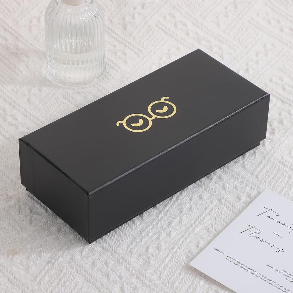 Smile glasses logo world cover carton plus hard outer packaging gift box brushed storage packaging box