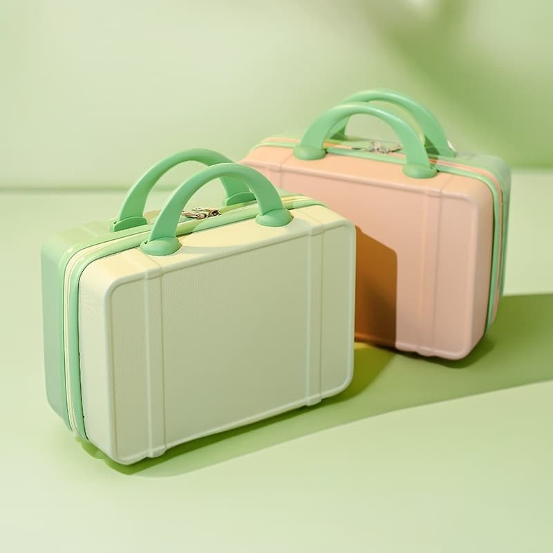 Small suitcase, mini cosmetic case, 14-inch small box, souvenir, customized small suitcase, storage bag, password box