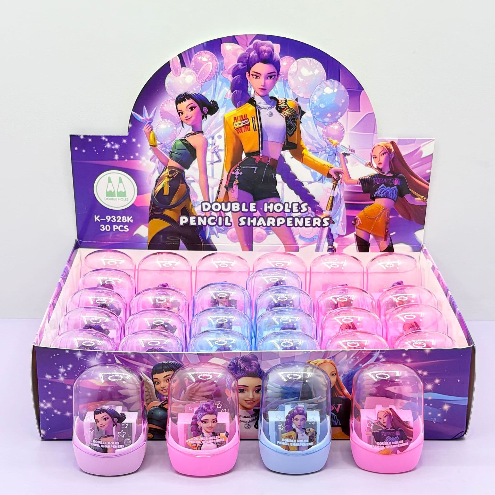 New Cartoon Plastic Pencil Sharpener - Hunter Witch Girl Small Pencil Sharpener for Students, Transparent Pencil Shaver, Prize