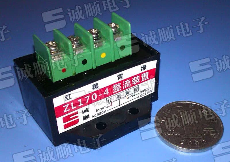 ZL170-4 Motor Brake Rectifier AC380V DC170V Red Black Yellow Green
