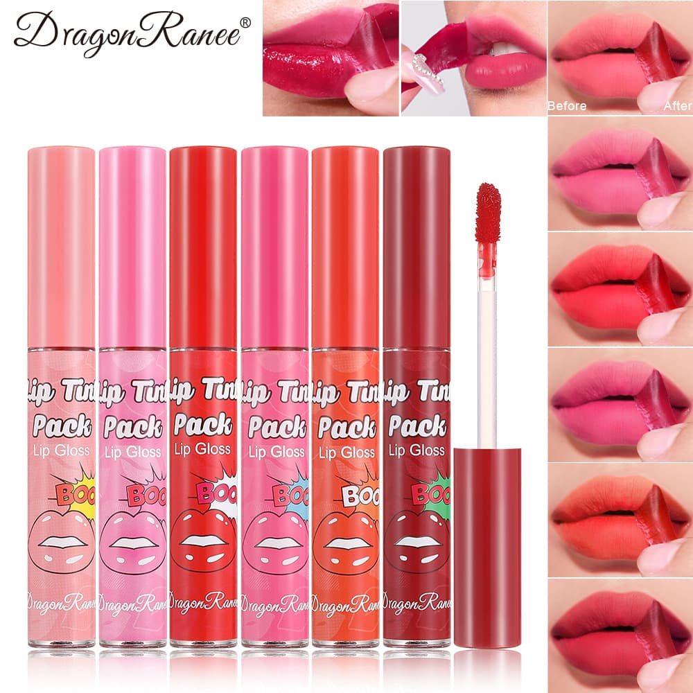 Peel-Off Moisturizing Lip Mask, Lip Gloss, Peel-Off Lipstick, Liquid Lip Balm, Long-Lasting Color, Peel-Off Lip Gloss