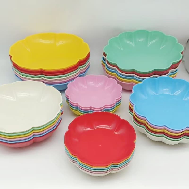 Colorful Lace Fruit Bowl Living Room Snack Dish Household Fruit Plate Korean Style Wholesale at $1 Store