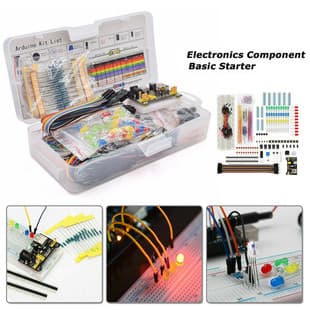 830-hole Breadboard Resistor Potentiometer Jumper Wire LED Electronics Kit for UNO R3 Compatible with Arduino