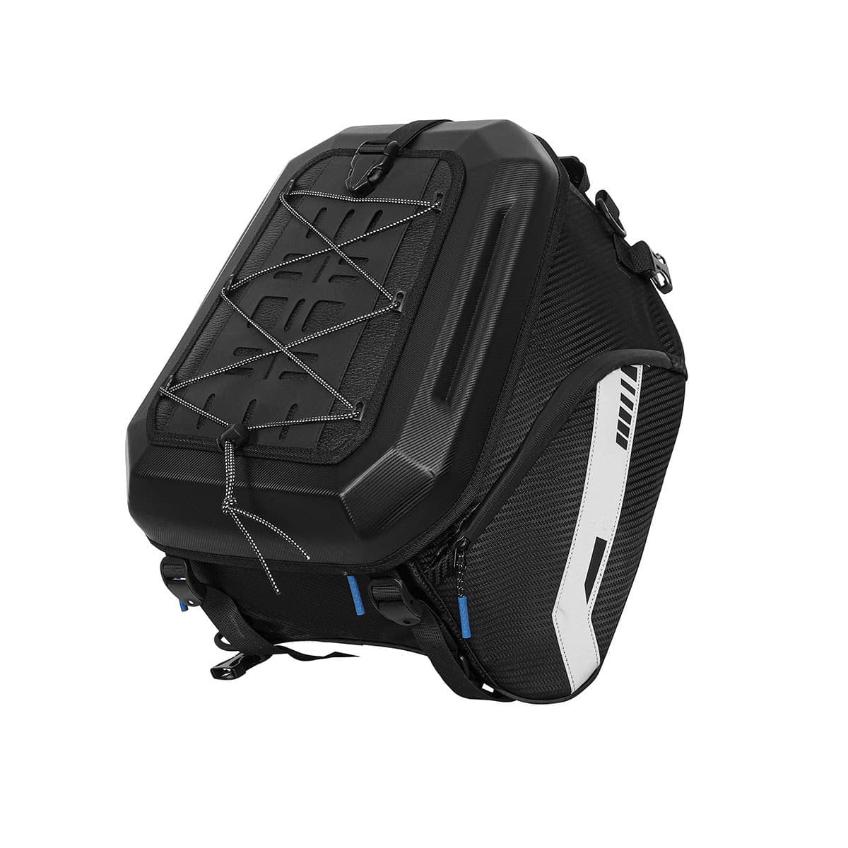 Motorcycle Rear Seat Helmet Bag Large Capacity Riding Bag Travel Backpack Water-Resistant Tail Bag Rider Gear