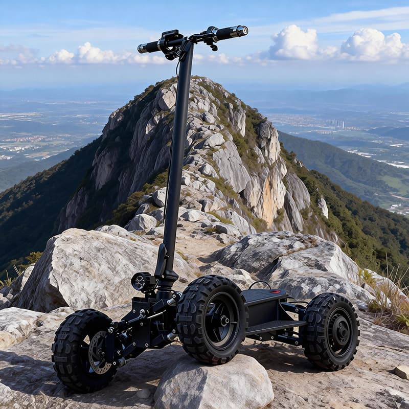 Factory Direct MIA 11-inch Four-Wheel Electric Scooter, Tiltable Body, Foldable Off-Road Vehicle, High-Speed Four-Wheel Drive Scooter