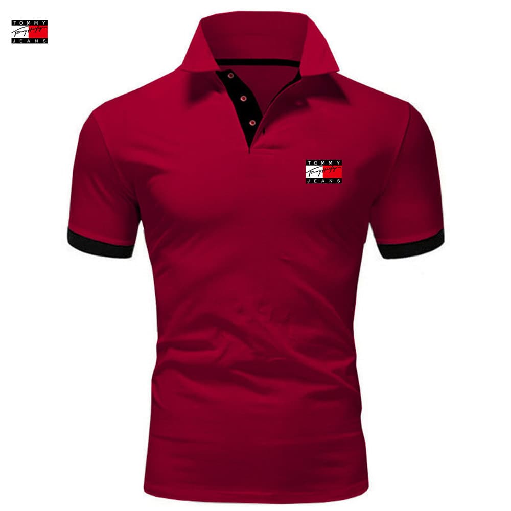 Cross-Border New Men's Summer T-Shirt Paul Men's Short Sleeve Top Popular Fashion Polo Shirt