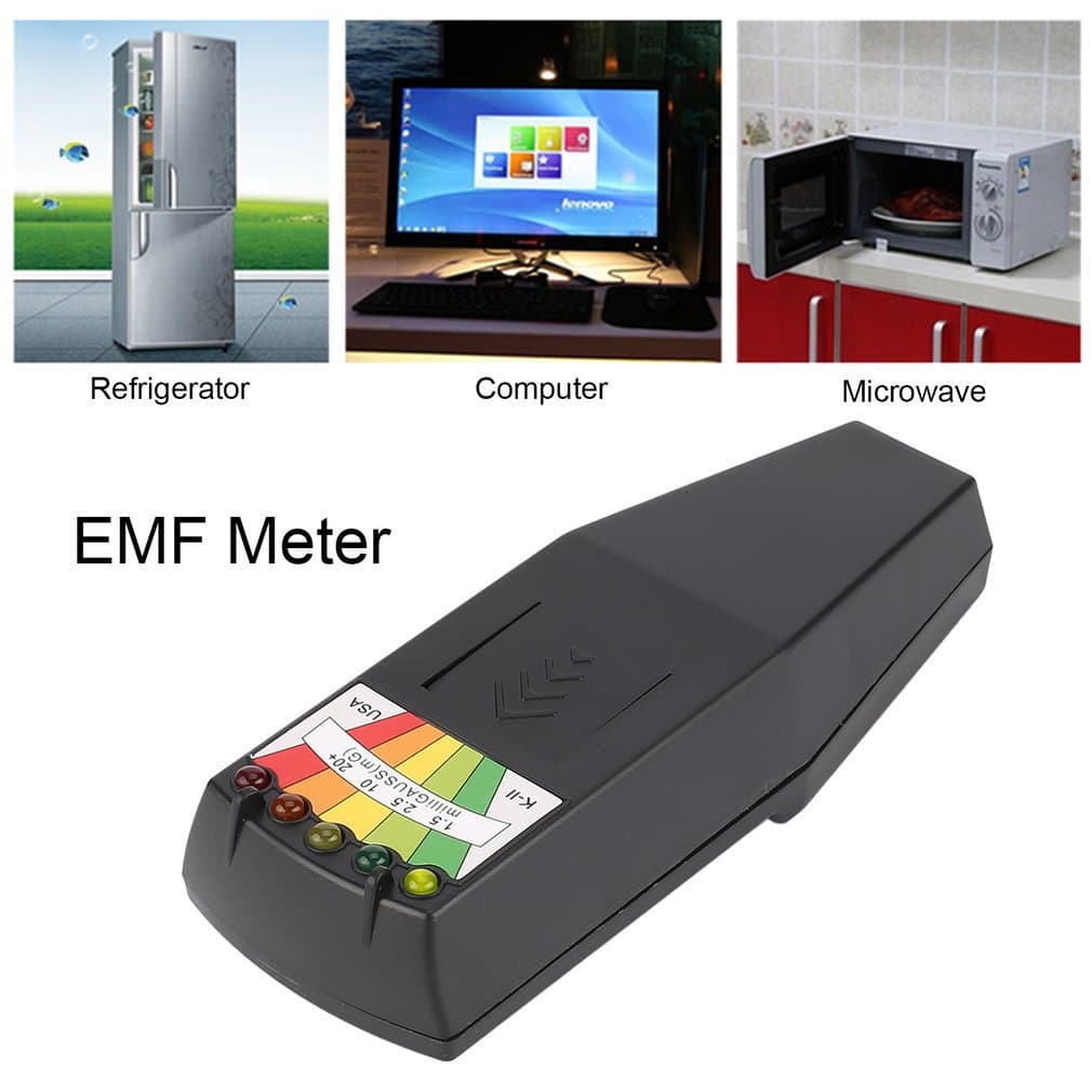 In-Stock EMF Electromagnetic Wave Meter, Dual Detection for Electromagnetic Fields and Mobile Phone Radiation, Home Radiation Detector
