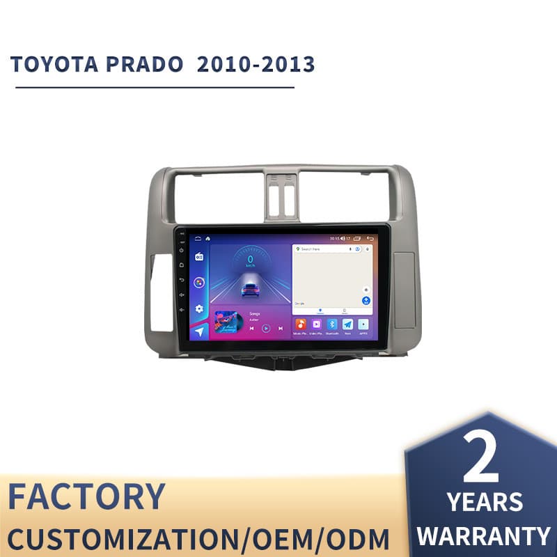 Suitable for Toyota Prado large screen navigator 2010-2013 car display reversing image
