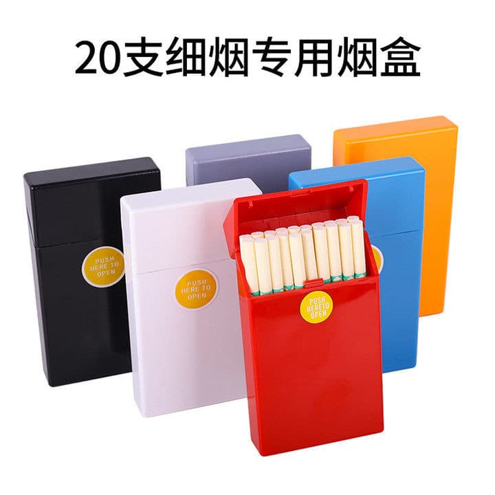 Factory Direct 20-Count Automatic Open Slim 5.5 Cigarette Case Portable Extended Cigarette Box Crush-Proof Waterproof