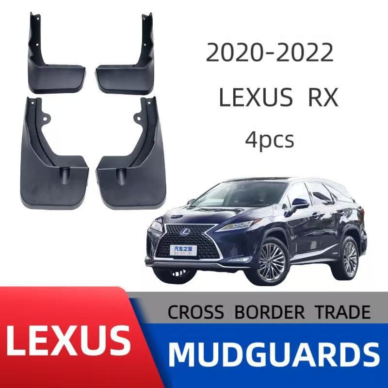 Lexus RX Car Tire Mudguard 20-22 Models Plastic Wheel Well Shield Black Universal Auto Part for European American Market