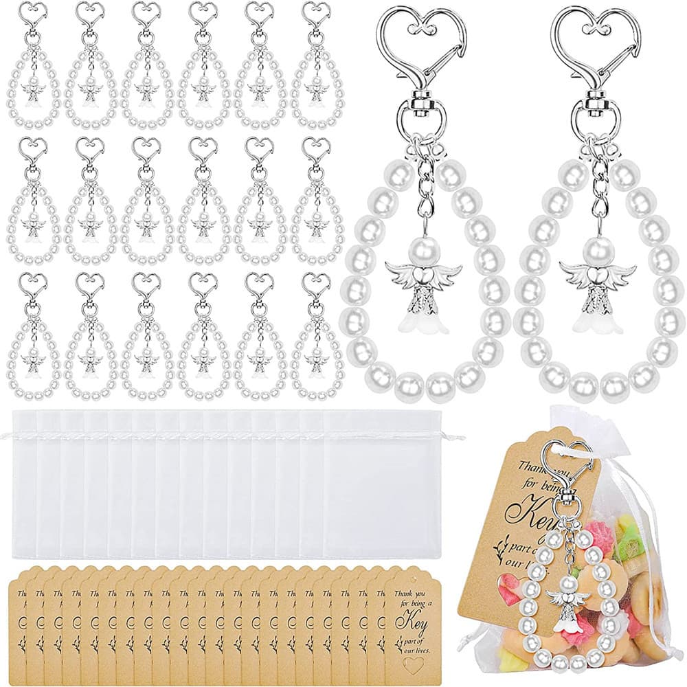 Cross-border New Wedding Gift Set Angel Beaded Bracelet Wedding Bridal Shower Baby Baptism Souvenir