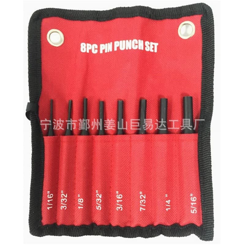 8-Piece Pin Punch Set Round Punch Chisel Set 8pc Pin Punch Set