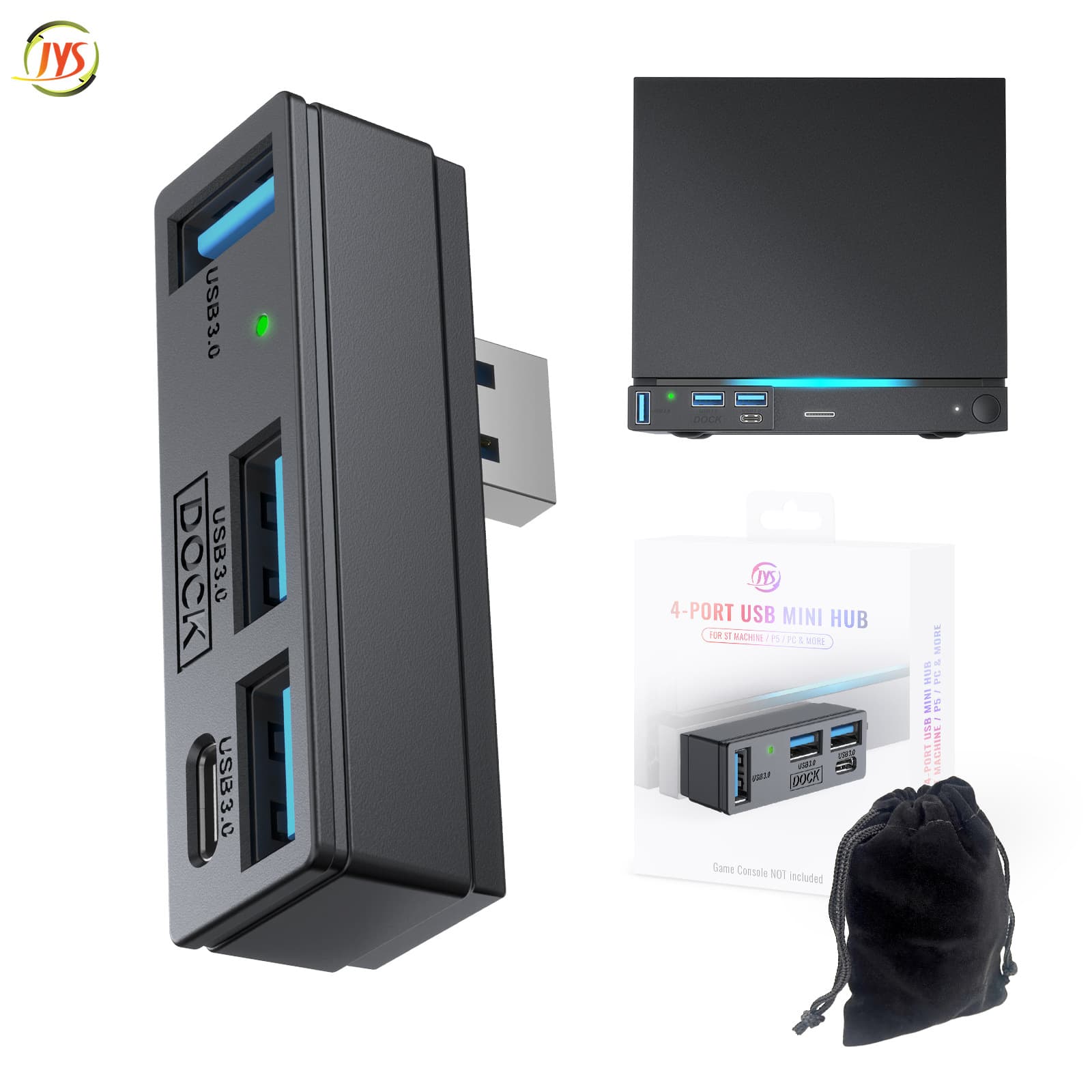 Steam Machine 4-in-1 Docking Station PS5/PC Universal HUB High-Speed Transmission Expander USB 3.0