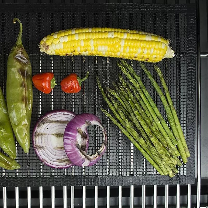 Teflon grid mat bbqmat barbecue mat barbecue mesh 33*40CM oven mat Teflon baking sheet