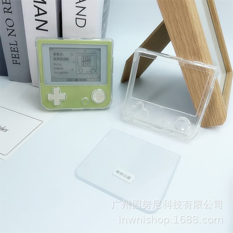 Baicizhan English Word Machine Transparent Case, Alternative Fresh Soft Shell with Lanyard Hole, Fits Storage Pouch