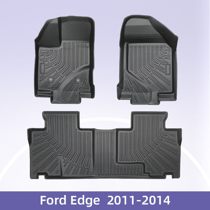 Suitable for Ford Ford Edge Fuel 2011-2014 3D All-Weather Tpe Material Floor Mat Trunk Mat