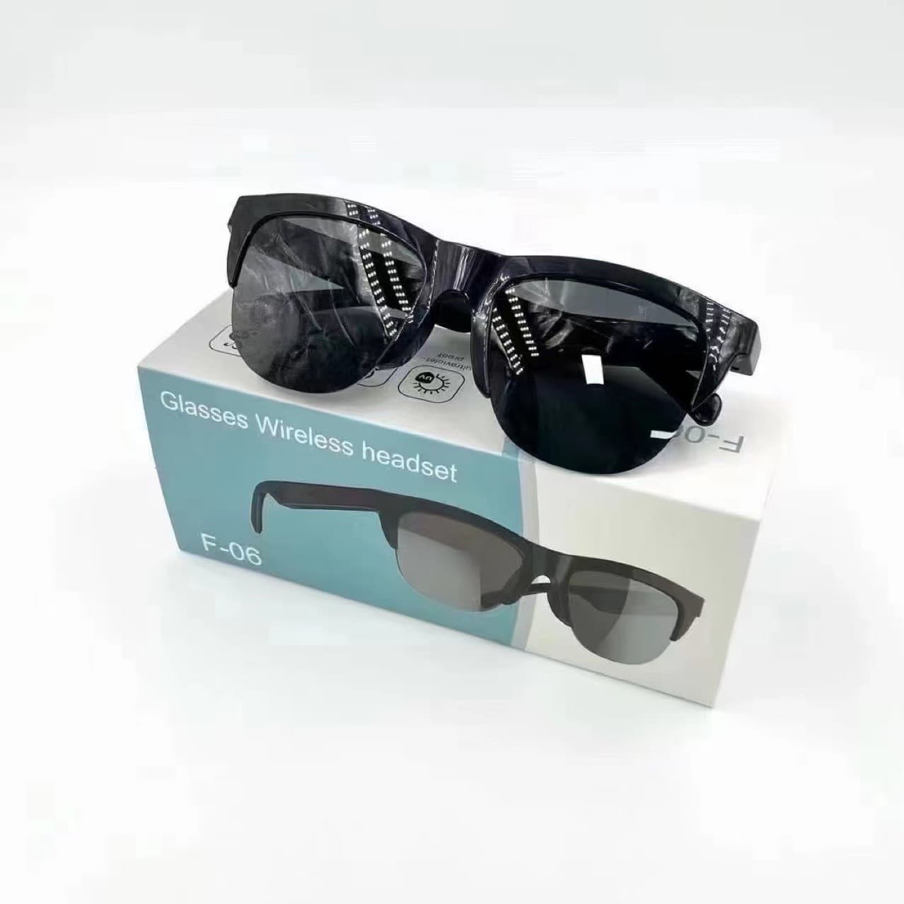 F06/F07/F08 Open Outdoor Sports Bluetooth Smart Glasses, Multifunctional Wireless Calling Driving Bluetooth