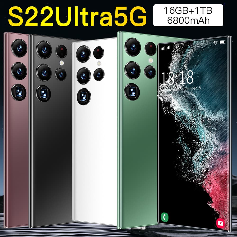 New Hot-Selling 1:1 Version S22 Ultra 5G In Stock Cross-Border 3G Android 2+16 Smartphone Factory Foreign Trade Dropshipping