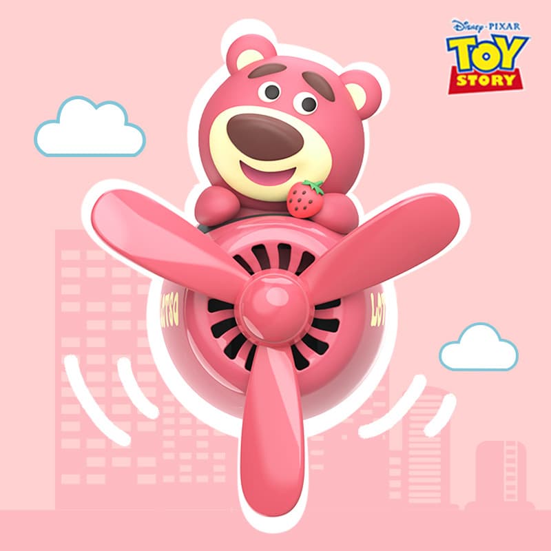Disney Car Fragrance Decorative Air Freshener Strawberry Bear Outlet Ornament Automobile Interior Decoration Perfume