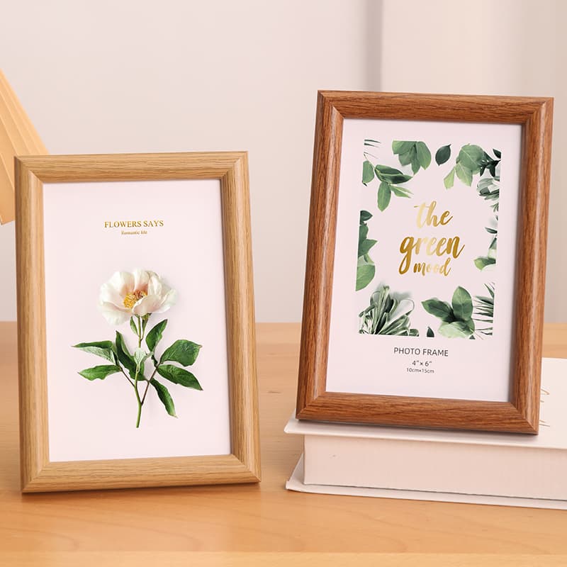 6" photo frames for tabletops or photo walls, 7", 8", A4 creative minimalist rounded wooden puzzle frames and picture frames.