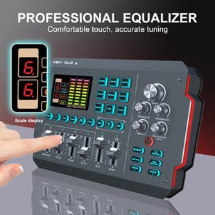 Factory Wholesale M16 English Version Live Streaming Sound Card for Computer and Phone with Multiple Sound Effects and Voice Changer